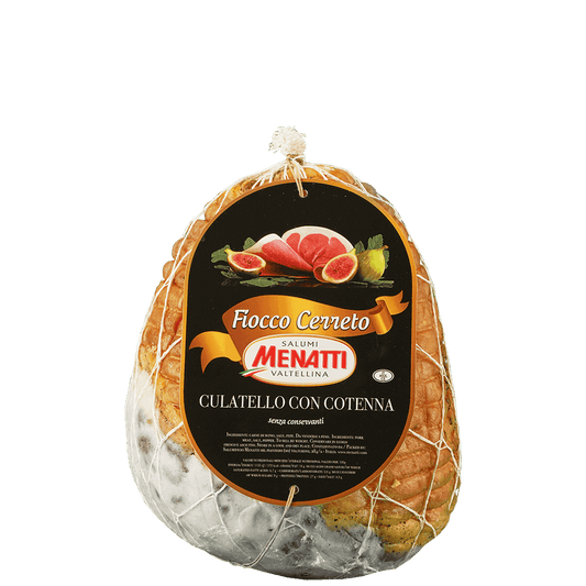 prosciutto crudo intero (culatello con cotenna) del salumificio Menatti in vendita online