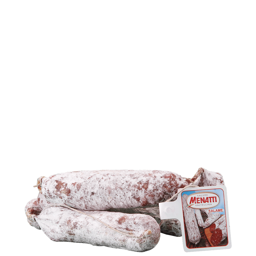 salametto valtellinese Menatti, salame tipico di piccola taglia in vendita online